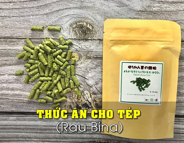 Thức ăn cho tép cảnh – rau bina